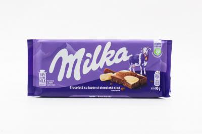 Молочный шоколад с белым шоколадом Milka Happy Cow (Счастливые коровы) 90г