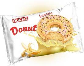 Пончик Nukka Donut Банановая начинка 40 гр